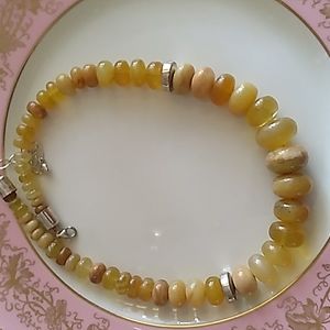 Jay King Yellow Opal Necklace
